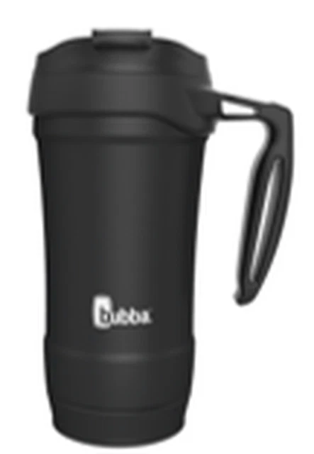 Bubba Hero Stainless Steel Mug with Handle Rubberized Licorice, 18 Fl Oz.