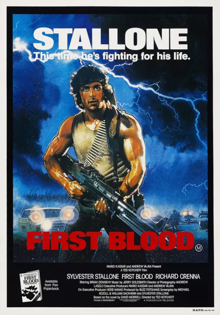 RAMBO First Blood (1982) POSTER Plakat Sylvester Stallone #301