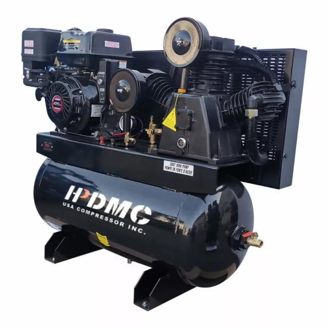 Gas Engine Air Compressor w/ Electric Start 30Gal Tank 180 PSI/13HP 420CC