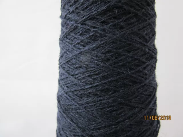 Shetlandgarn 100 % Wolle 350g Kegel 1/9's NM - 2lagig Mitternachtsblau 3