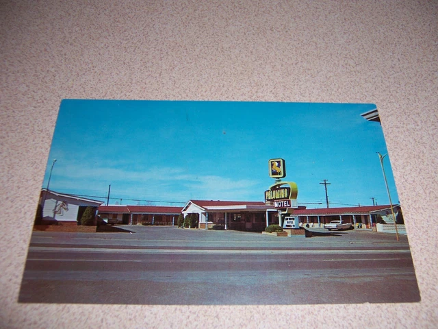 1960s PALOMINO MOTEL, TUCUMCARI NM. VTG POSTCARD