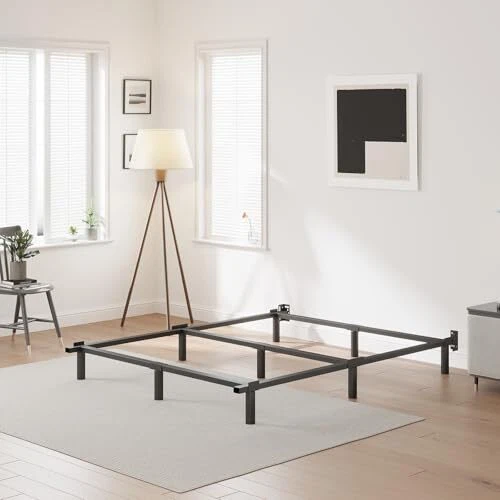 SIZE BED FRAME High Metal Bed Support for Box Spring and Mattress Queen