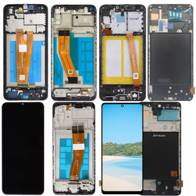 For Samsung Galaxy A10 A13 A22 A30 A32 A50 A71 LCD Touch Screen Digitizer Frame