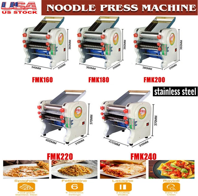Commercial Electric Dough Roller Sheeter Noodle Pasta Dumpling Maker Machine US