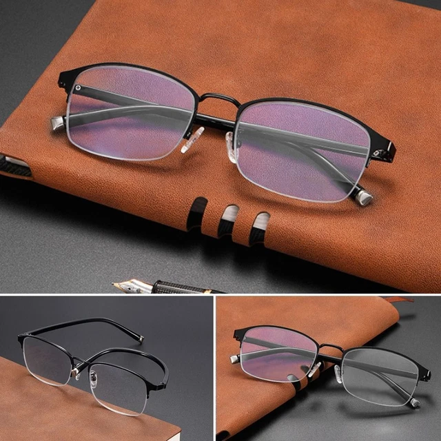 Gafas de lectura vintage ultraligeras progresivas multifocales anti-luz azul