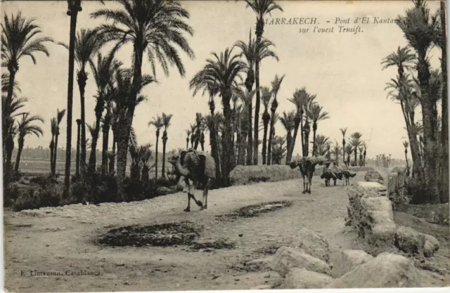 CPA AK Marrakech - Pont d'El Kantara sur l'Ouest Tensift MAROC (1082864)