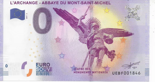 billet 0 euro 201762 m4archange 6 abbaye du mont saint michel