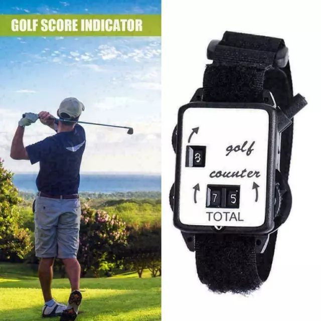 Golf Score Stroke Keeper Count Watch Putt Counter Shot With Wristband