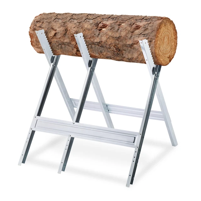 YARDIN Sägebock für Kettensägen Holzsägebock aus Metall Sägeböcke YARDIN Sägebock für Kettensägen Holzsägebock aus Metall Sägeböcke