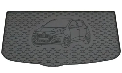 Rivestimento del bagagliaio per Hyundai i10 2020- tappetino in gomma con motivo