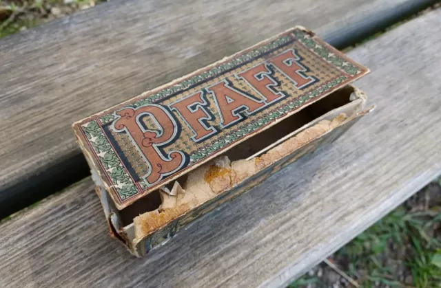 Antik PFAFF Konvolut ERSATZTEILE Nähmaschine Schachtel Werkzeug Vintage Deko
