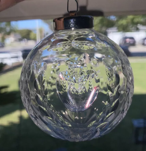 Waterford Crystal Times Square HOPE FOR ABUNDANCE Christmas Ball Ornament 2001