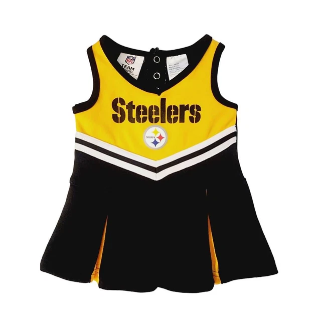 Pittsburgh Steelers NFL Team Apparel Girls Cheerleader Outfit 0-3 Months