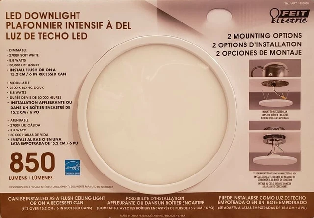 Feit led best sale downlight costco
