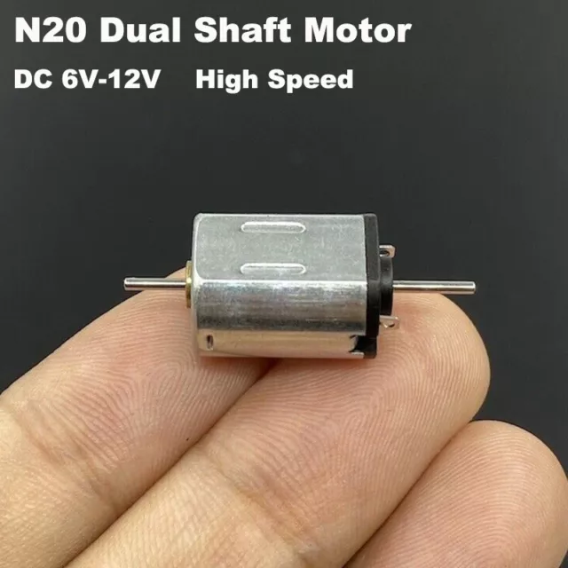 Mini N20 DC 6V-12V High Speed Micro 10mm*12mm Motor Dual 1mm Shaft DIY Slot Car