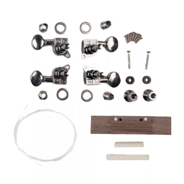 DIY 26in Ukulele Kit Full Set Tenor Ukulele Accessories Parts for Children