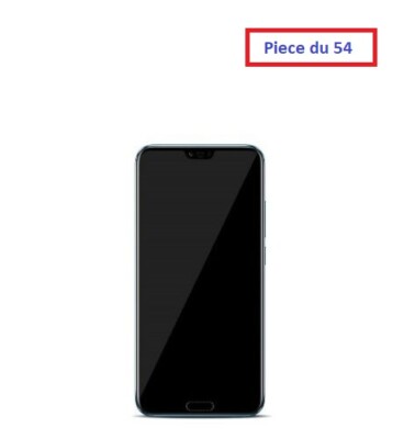 Ecran Lcd Complet + Vitre Tactile Pour Honor 10 Noir Avec Bouton Home