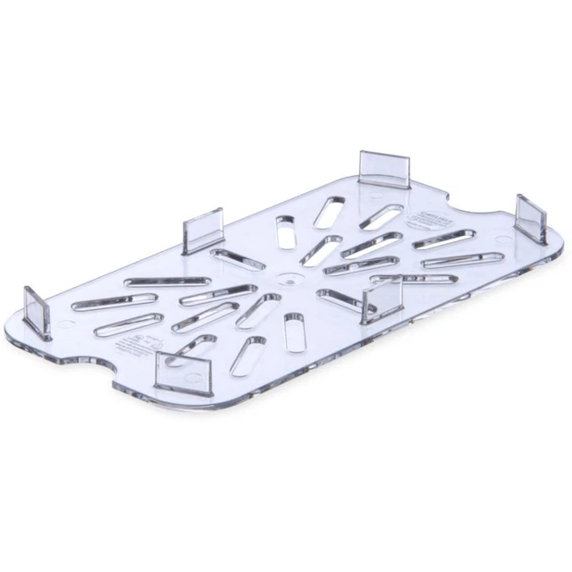 Carlisle 3069507 StorPlus 1/4-Size Clear Polycarbonate Drain Shelf