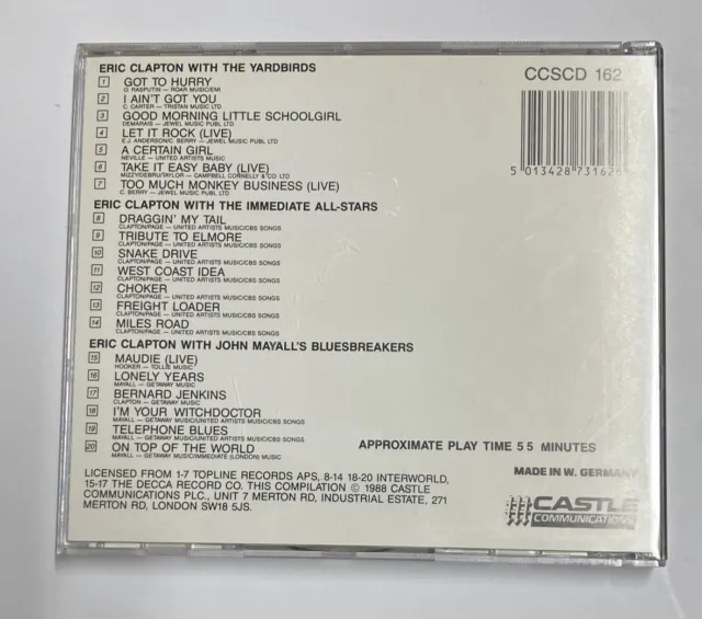 ERIC CLAPTON - Early Clapton Collection - CD ALBUM - CDB2 EUR 5,80 ...