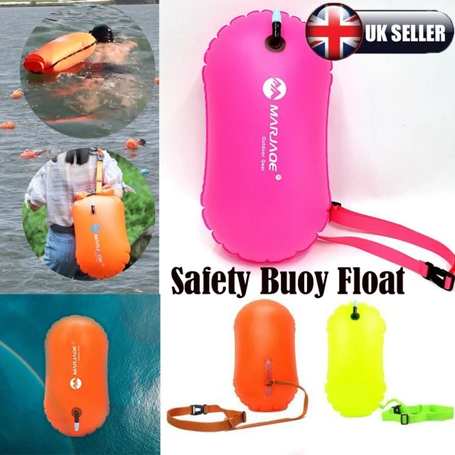 Example Daily Safe Float INFLATABLE SWIM BUOY Safe Float Waterproof Air Dry Bag Open Water ...