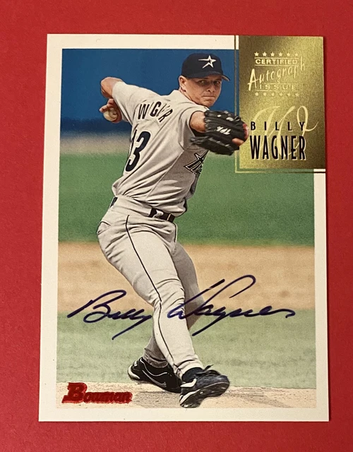 1997 Bowman Billy Wagner Topps Certified Autograph Factory Signed Astros #CA81