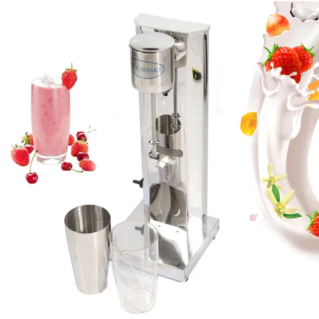 180W Single Head Commercial Stainless Steel Milk Shake Machine Drink Milk Mixer