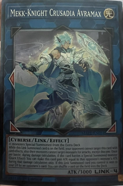 Mekk-Knight Crusadia Avramax 1st Edition Collector's Rare MAZE-EN054 Yu-Gi-Oh!