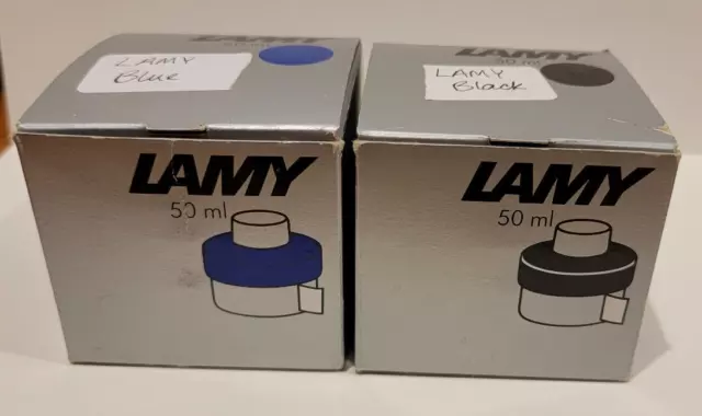 Lamy/Omas Fountain Pen Ink - LAMY Blue, LAMY Black and Omas Sepia