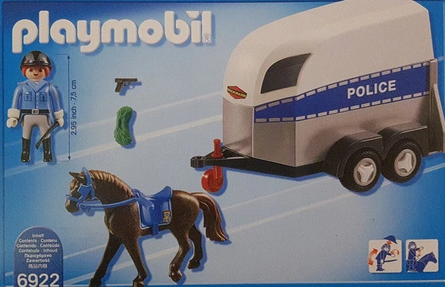 Playmobil 6958 - Véhicule Avec Remorque Et Cheval - Figurine, Cheval Et Accessoires - Jeu D'imagination Pour Enfants