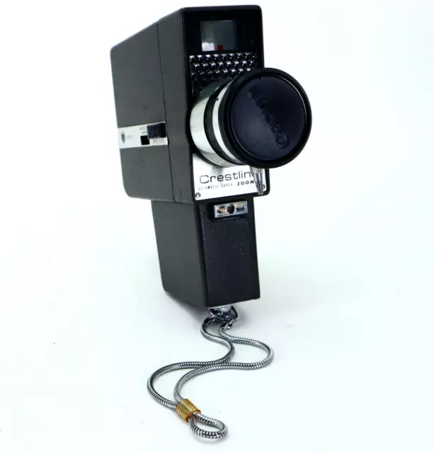 Lente zoom vintage automática Crestline Super 8 para cámara 1:1,8 tele ancho Japón