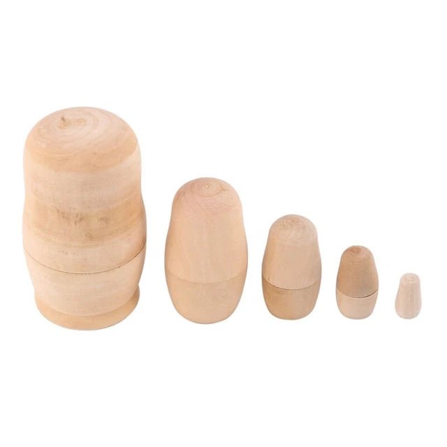 Bambole per nido bianche ragazze russe Babushka Matryoshka dipingono il tuo set di J9K3