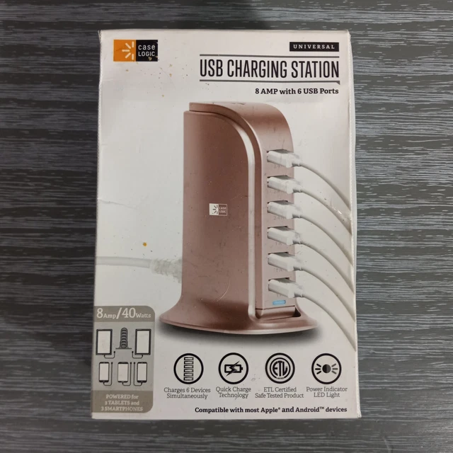 Bytech CLCS05100RG 6 Port USB Hub Charging Station