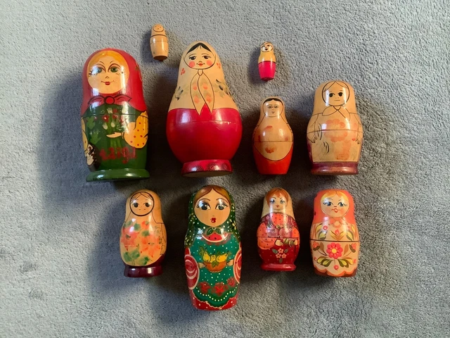 Poupée Russe Culbuto – Vintage – Taille 14 Cm – Très Bon état
