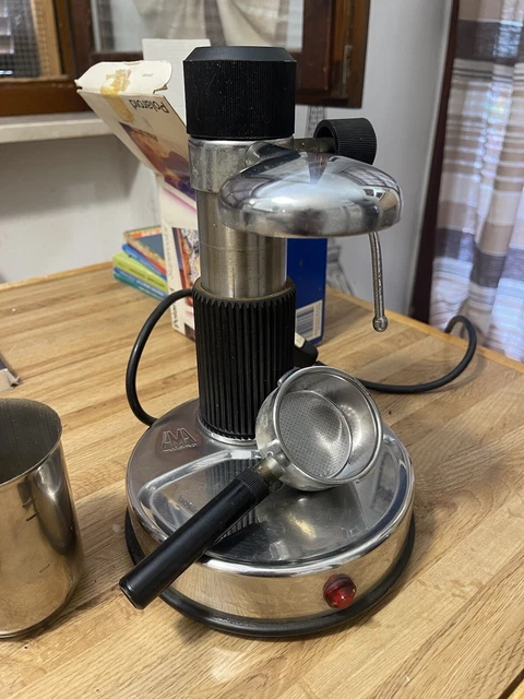 Caffettiera Espresso AMA Milano Macchina Caffé Cappuccino Italy Anni 80 Vintage