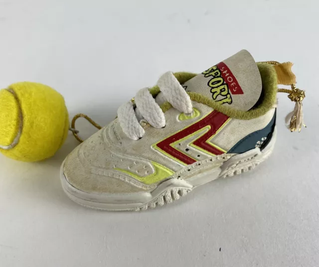 Tennis Shoes Pro Sport Keychain Mini Trainer Ball Keyring Vintage Novelty Promo