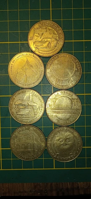 Lot 7 Jetons Touristique Monnaie De Paris