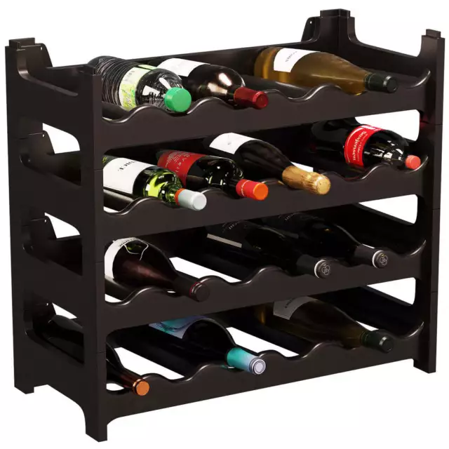 Weinregal Flaschen Wein stapelbar Kunststoff Flaschenregal modular erweiterbar