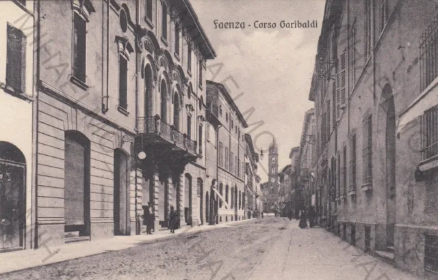 Cartolina *5 Faenza Emilia Romagna Corso Garibaldi Storia Memoria Non Viaggiata