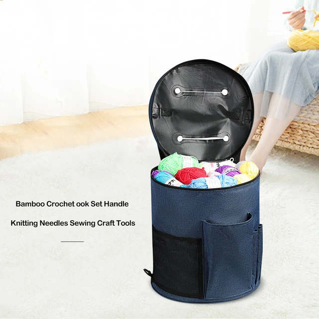 Cylinder Clothes Storage Bag Yarn Storage Bucket DIY Sewing Accessories Bag 2