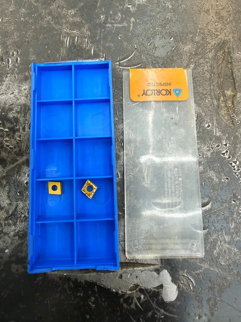 Qty 2 Korloy CCMT 21.50.5 -HMP CCMT060202-HMP NC3220 grade carbide inserts