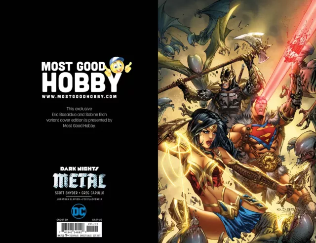 DC COMICS Dark Nights Metal #1 Most Good Exclusive EBAS Virgin Variant