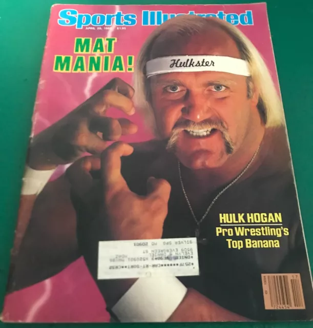 WWF Magazine 8 Issue Lot 1985 - 1988 , Sports Illustrated April 1985 Hulk Hogan 3