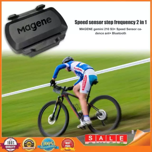 2pcs MAGENE ANT+ Bluetooth Speed Cadence Sensor for Garmin Bryton Bike Computer