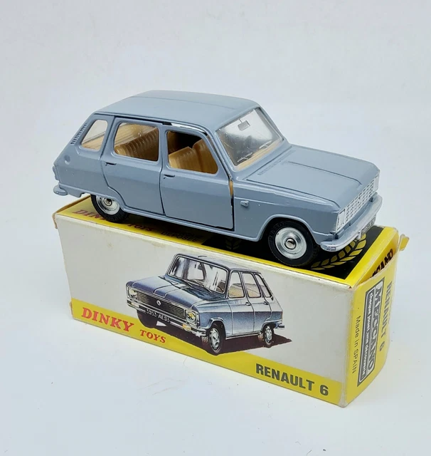 Dinky Toys France 1416 – Renault 6 Rouge, Miniature En Boîte