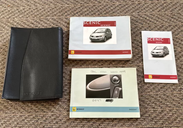 Renault Scenic Mk2 II Handbook Bookpack Owners Manual