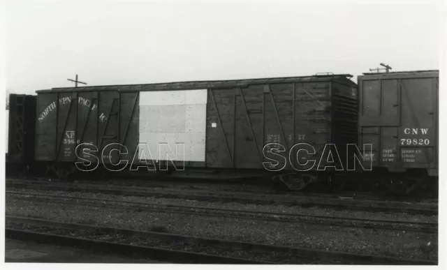 9EE800E  RP 1950s/80s NORTHERN PACIFIC RAILROAD OUTSIDE FRAME BOXCAR #5966