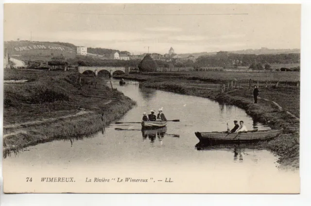 WIMEREUX - Pas de Calais - CPA 62 - la riviere - promenade en barque
