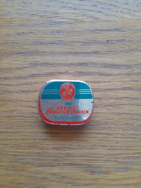 Herold Langspielnadelm Gramahone Needle Box...empty