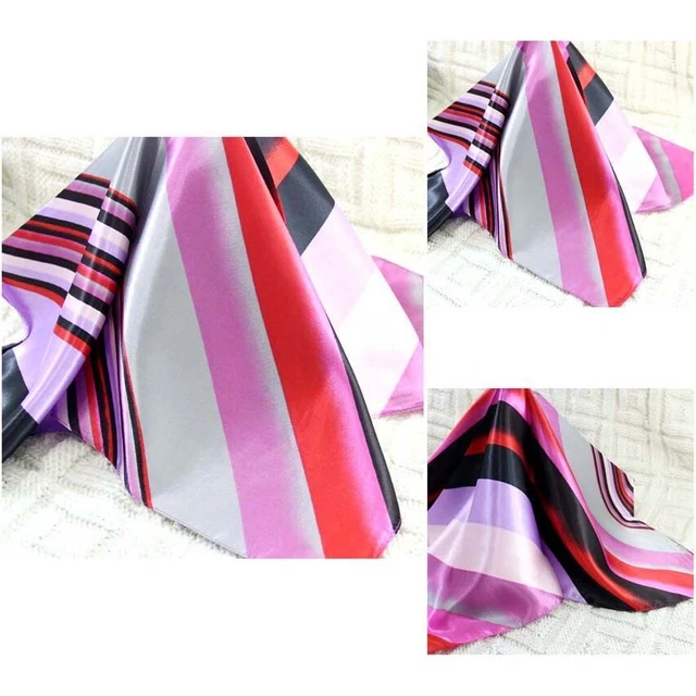 New 3Pcs 60cm Fashion Elegant Silk Satin Women Small Square Head Neck Scarf 281
