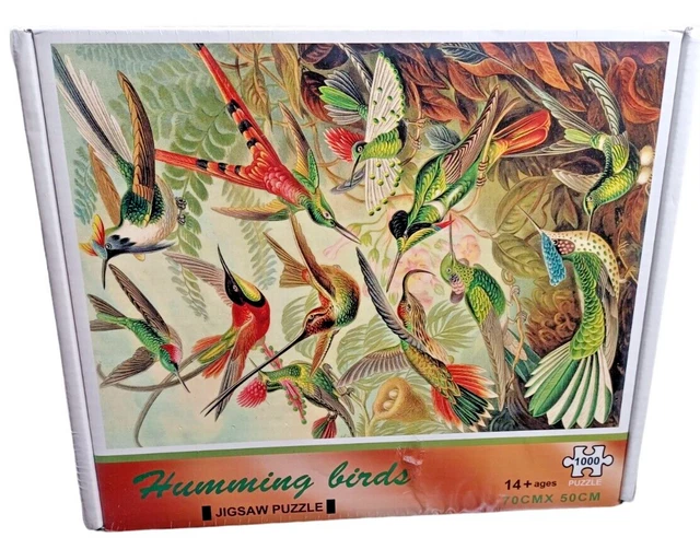 Humming Birds 1000 Piece 27 x 20 Jigsaw Puzzle - New and Sealed Hummingbirds